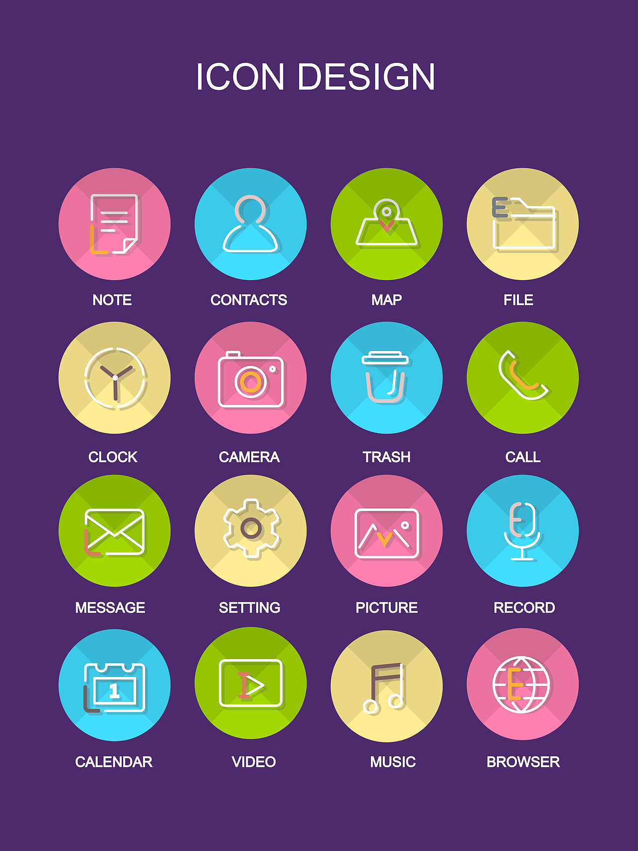 扁平图标（图ZMzYxMzE0NDA=） - 图标 - 站酷设计师m_偏执狂原创素材 - 站酷ZCOOL