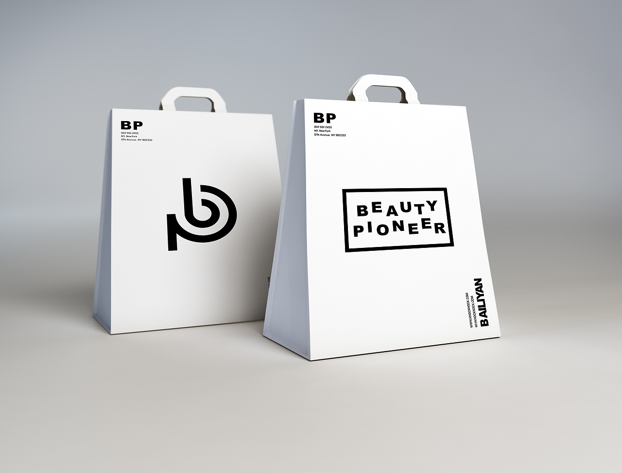 柏俪颜-beauty pioneer 品牌logo设计（图ZMTA4ODYyMzU2） - Logo - 站酷设计师然然不太燃原创素材 - 站酷ZCOOL