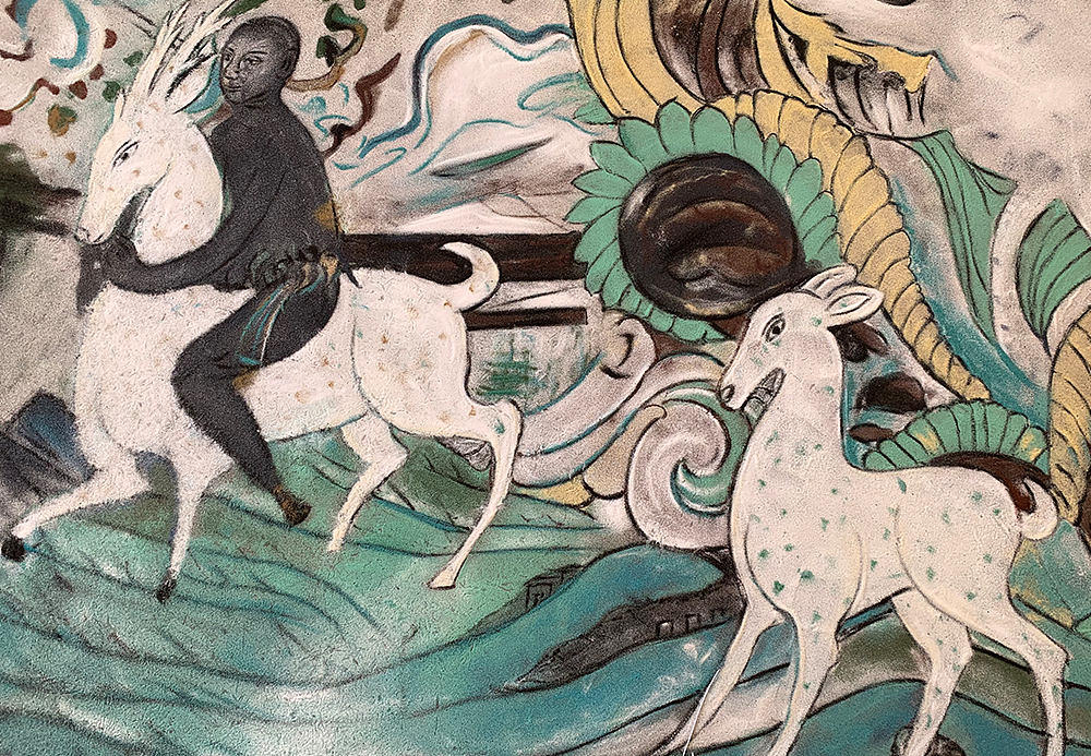  一天就消失的大地艺术，十天十夜绘制巨型沙画