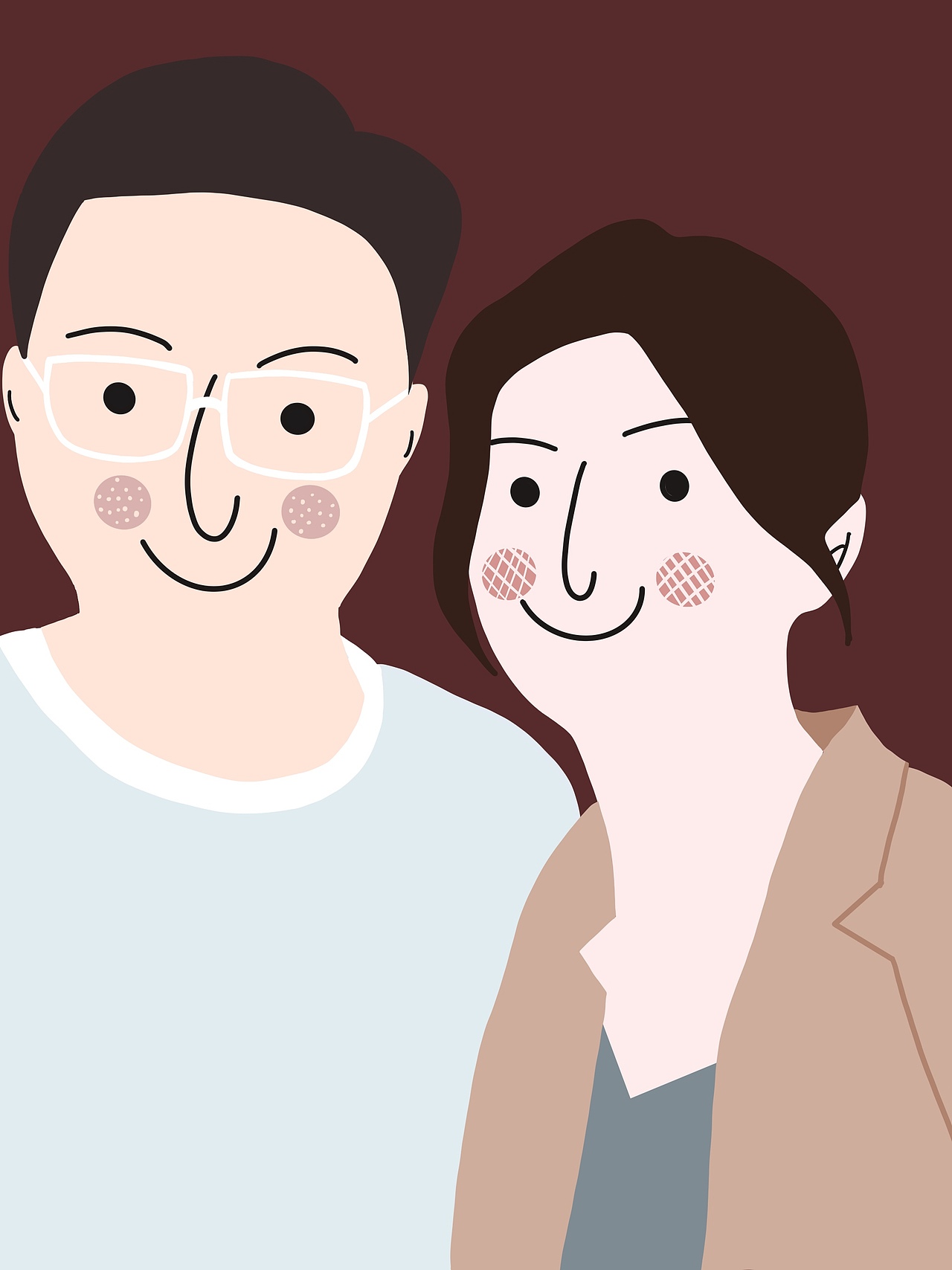 卡通风格人物肖像