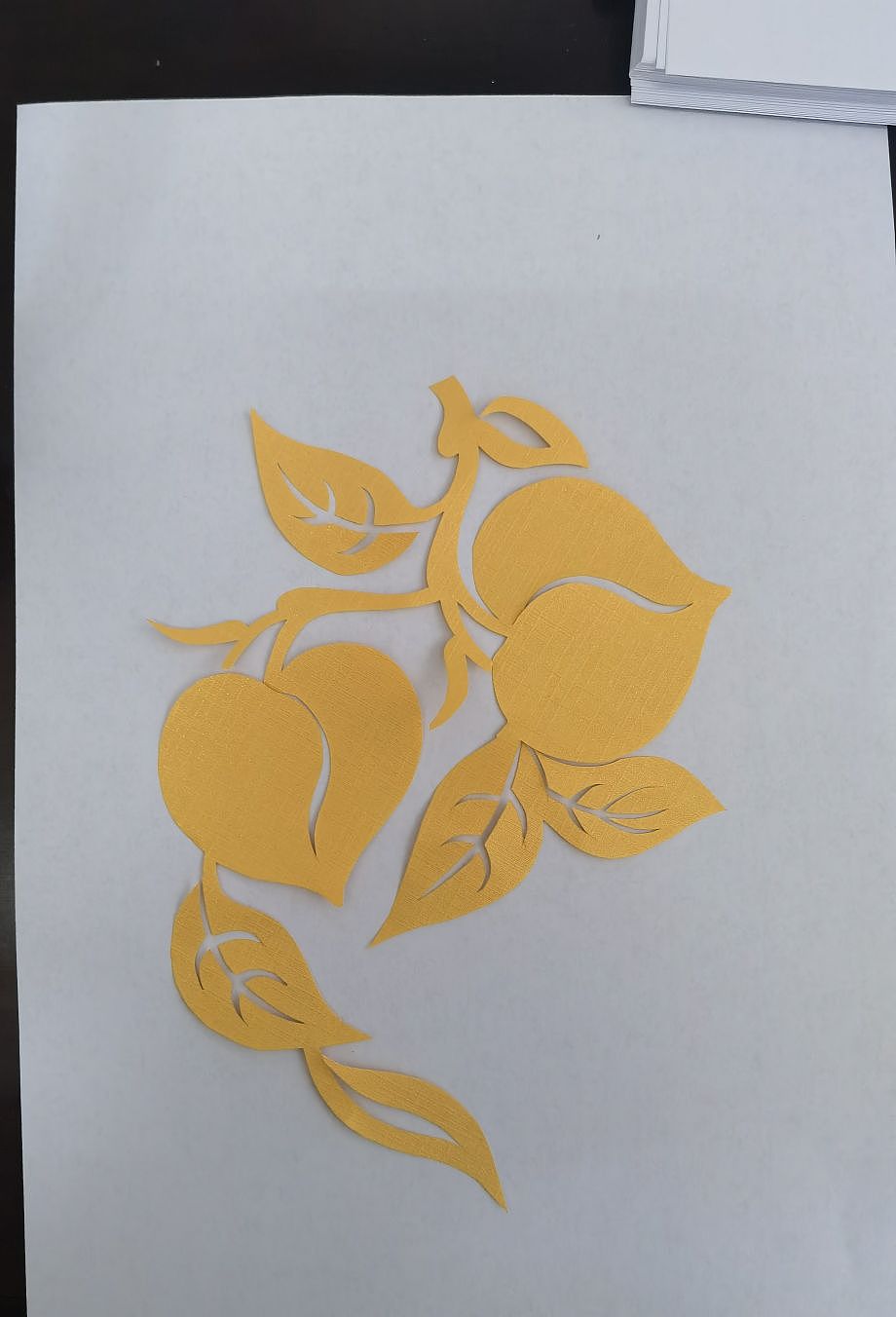传统绣花剪纸