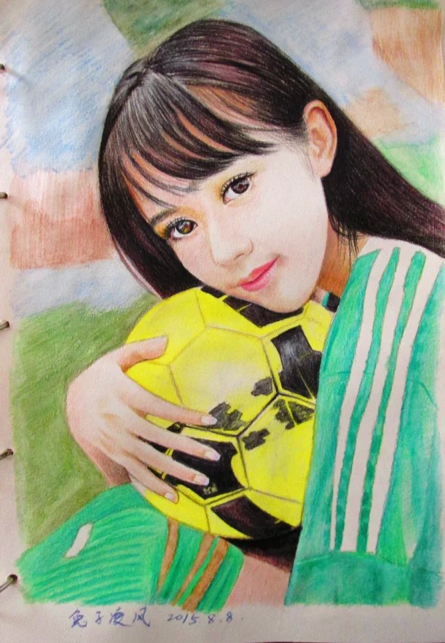足球宝贝彩绘2016图片