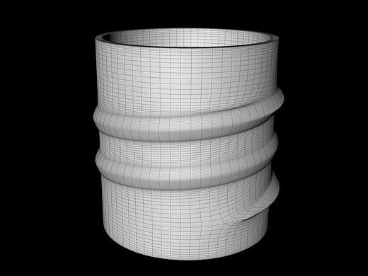 C4D制作螺旋曲面建模