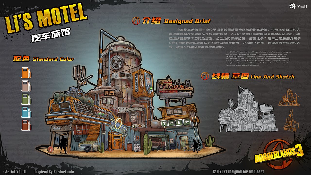 Li’s Motel | 汽车旅馆 废土单体建筑设计