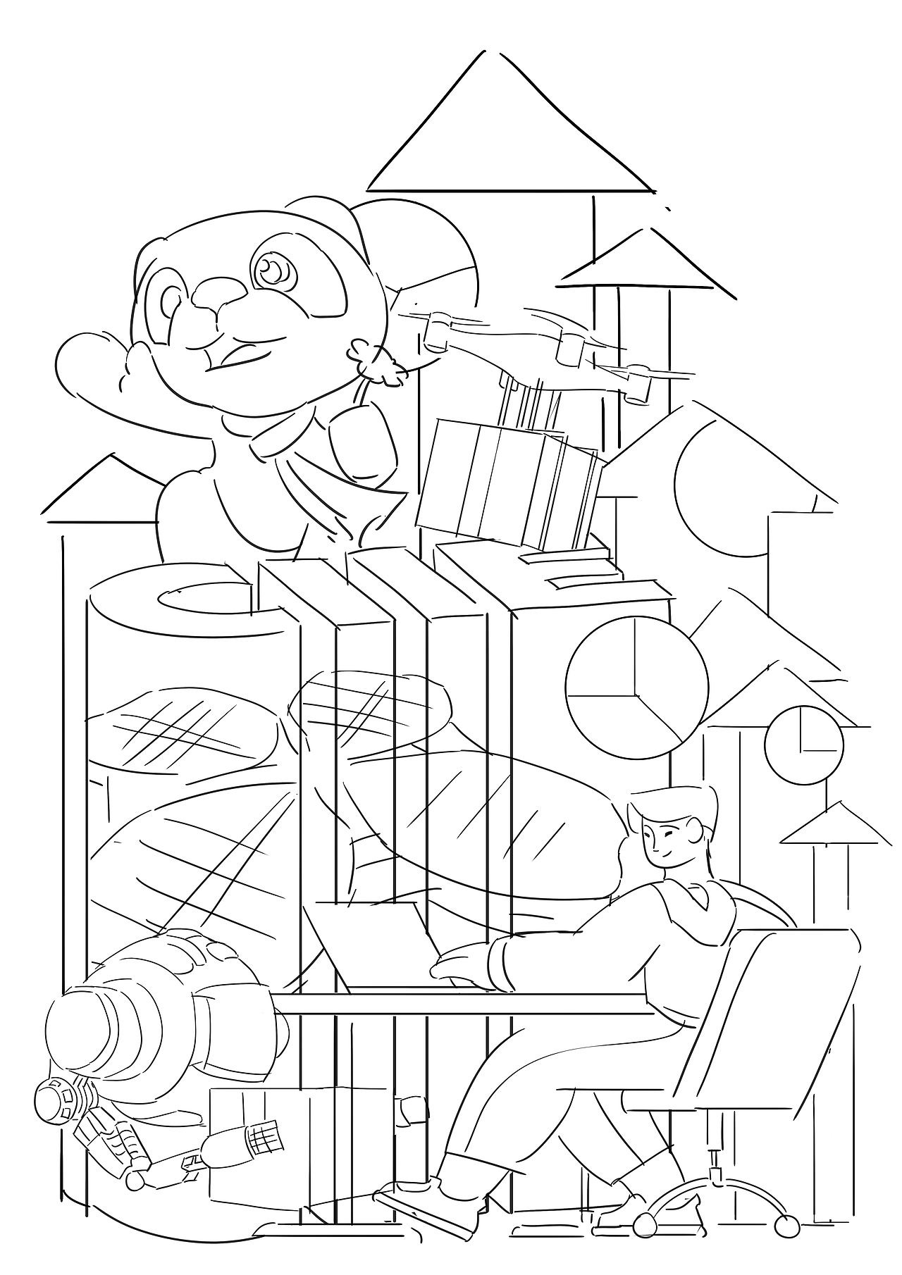 新一期日报风插画《中国国际进口博览会》