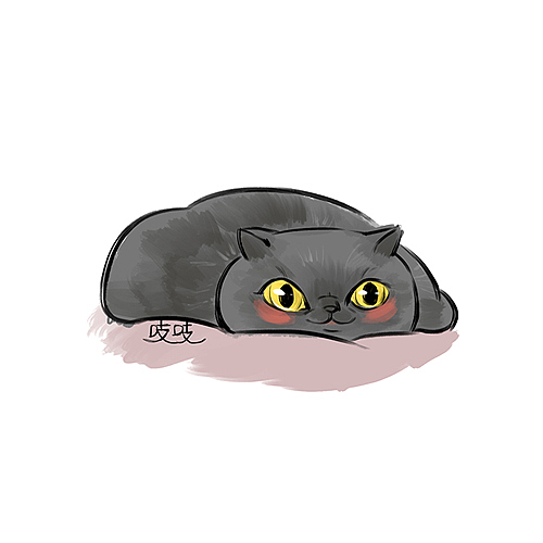 17年下半年画的一些猫子狗子的画像