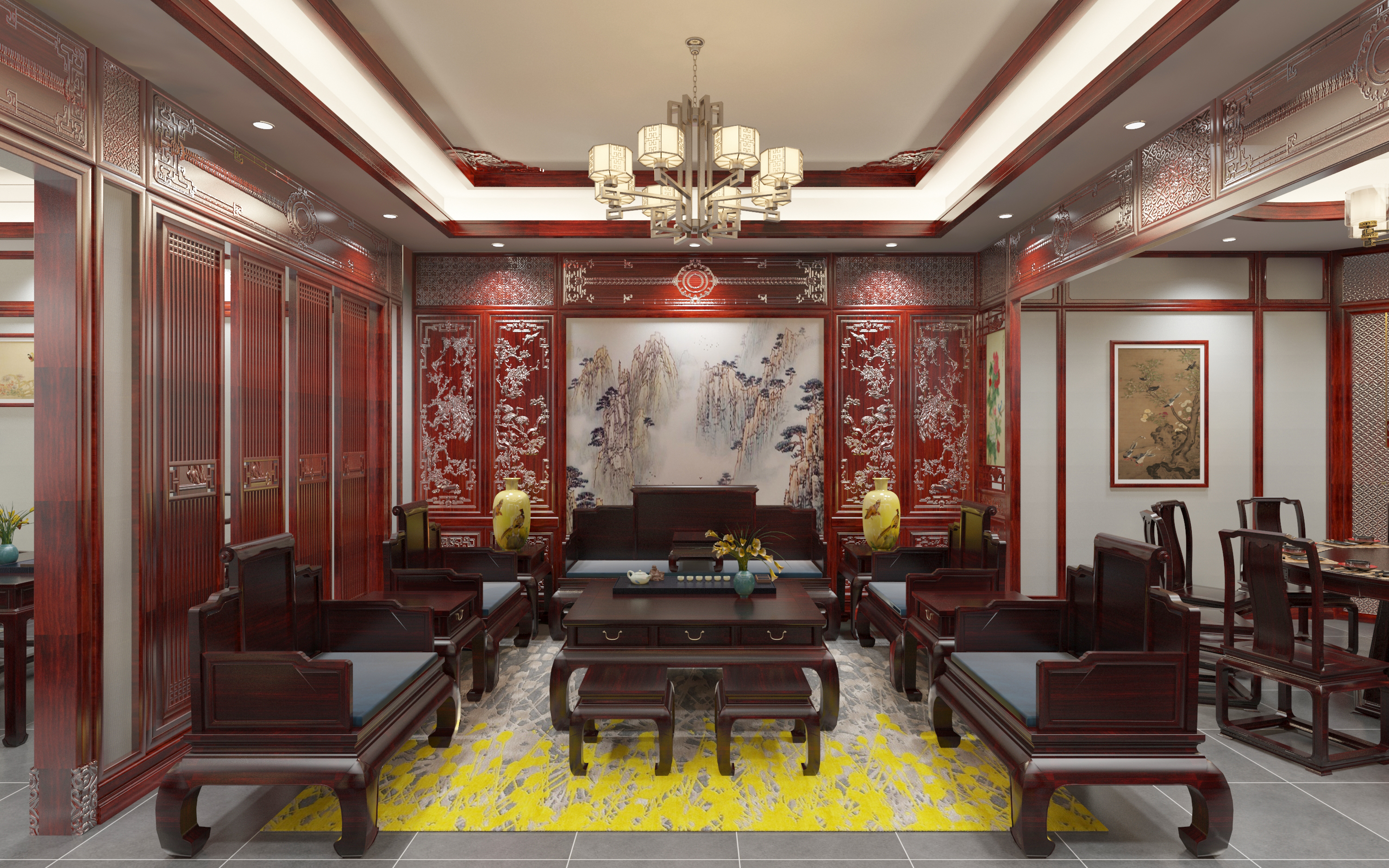 中式红木全屋整装—打造现代人的红木家居生活理念(图1)