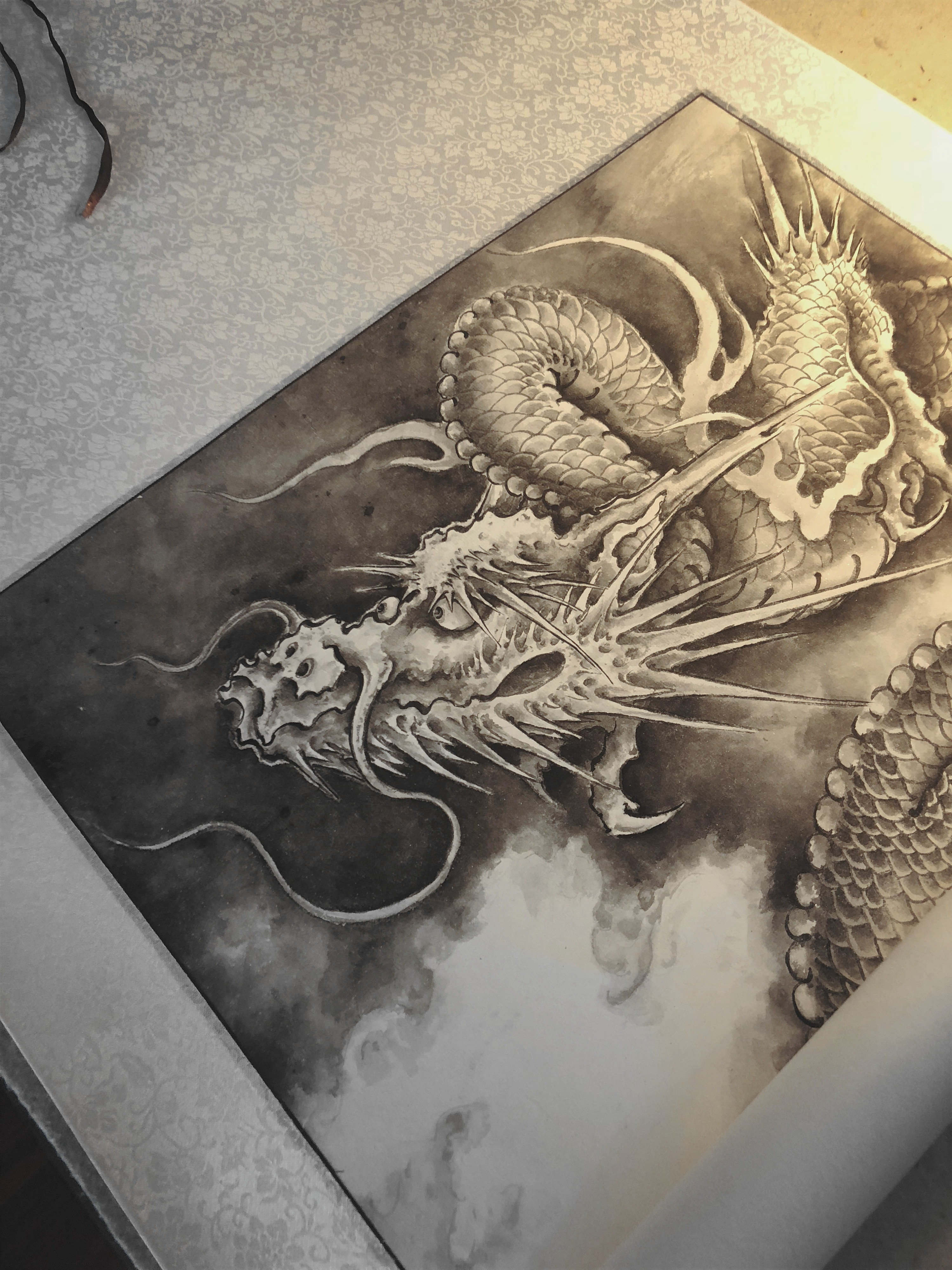 龙是中国信奉的神物，古画中的龙，被刻画的栩栩如生|龙|神物|古画_新浪新闻
