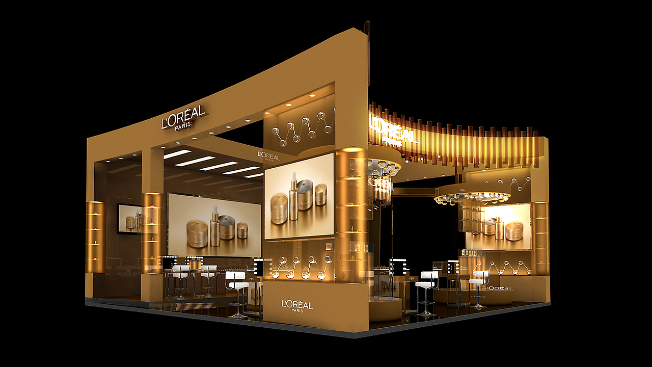 欧莱雅金致臻颜系列路演（图ZMTI0MDUwMzAw） - 其他三维 - 站酷设计师富钧原创素材 - 站酷ZCOOL