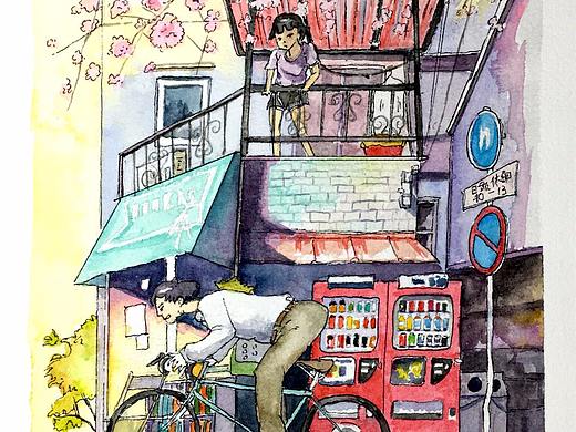 《追风少年》水彩插画