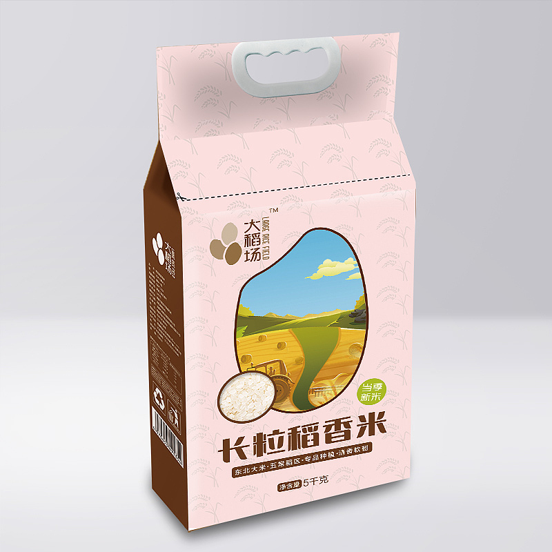 大稻場大米包裝設(shè)計（圖ZMTM1OTA0Mzky） - 包裝 - 站酷設(shè)計師李牙牙原創(chuàng)素材 - 站酷ZCOOL