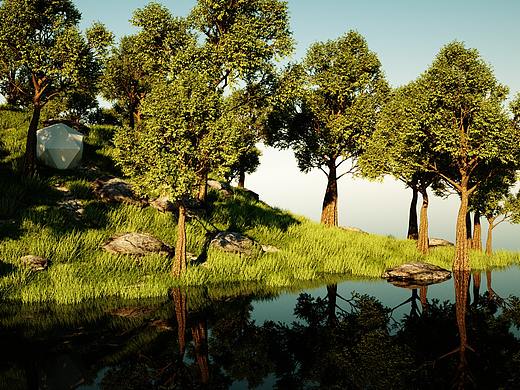 《小島》-octane（個人主頁-ZMzQ5OTU0NDA=） - 場景 - 站酷設(shè)計師DarcyX原創(chuàng)素材 - 站酷ZCOOL