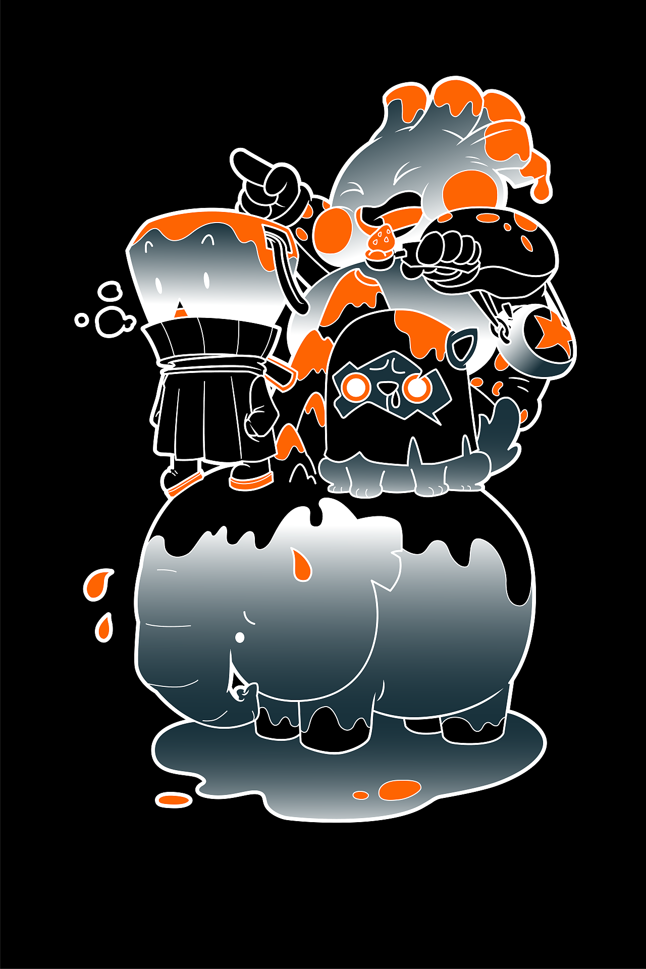 矢量插画 雪糕探险队（图ZMjk0NTA4NjYw） - 创作习作 - 站酷设计师墨印LO原创素材 - 站酷ZCOOL