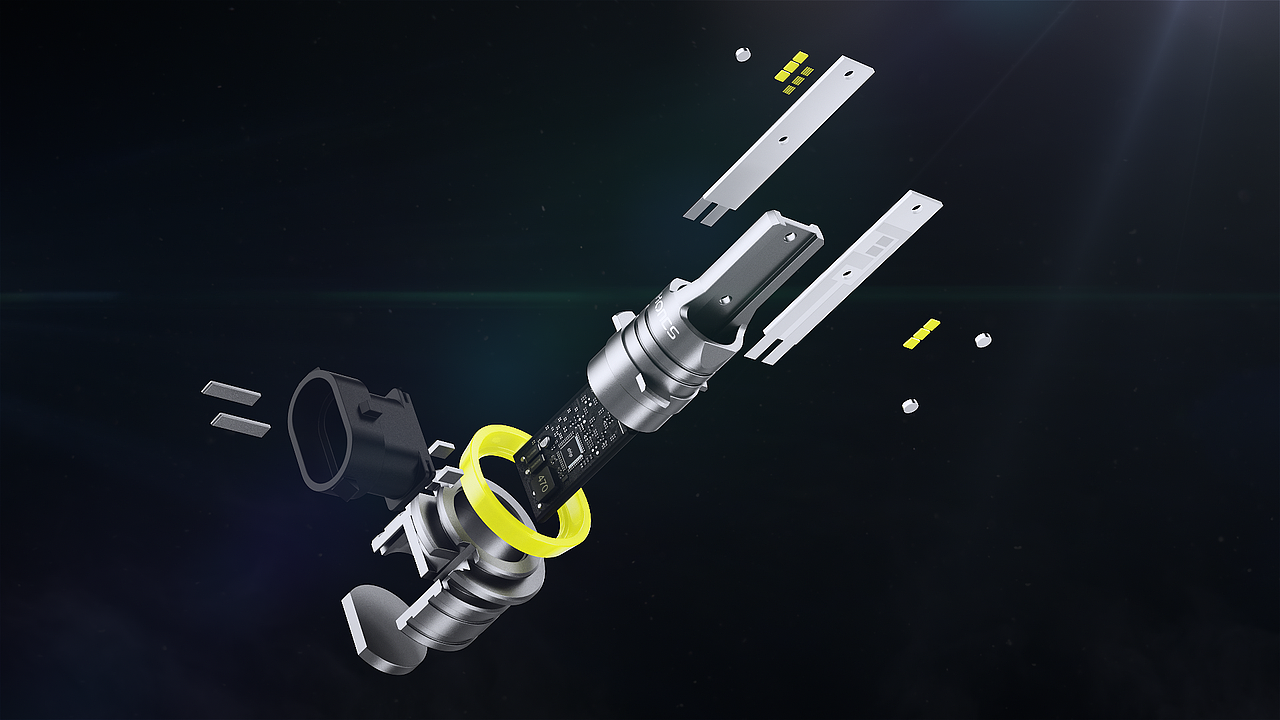 HONCS LED车灯展示动画