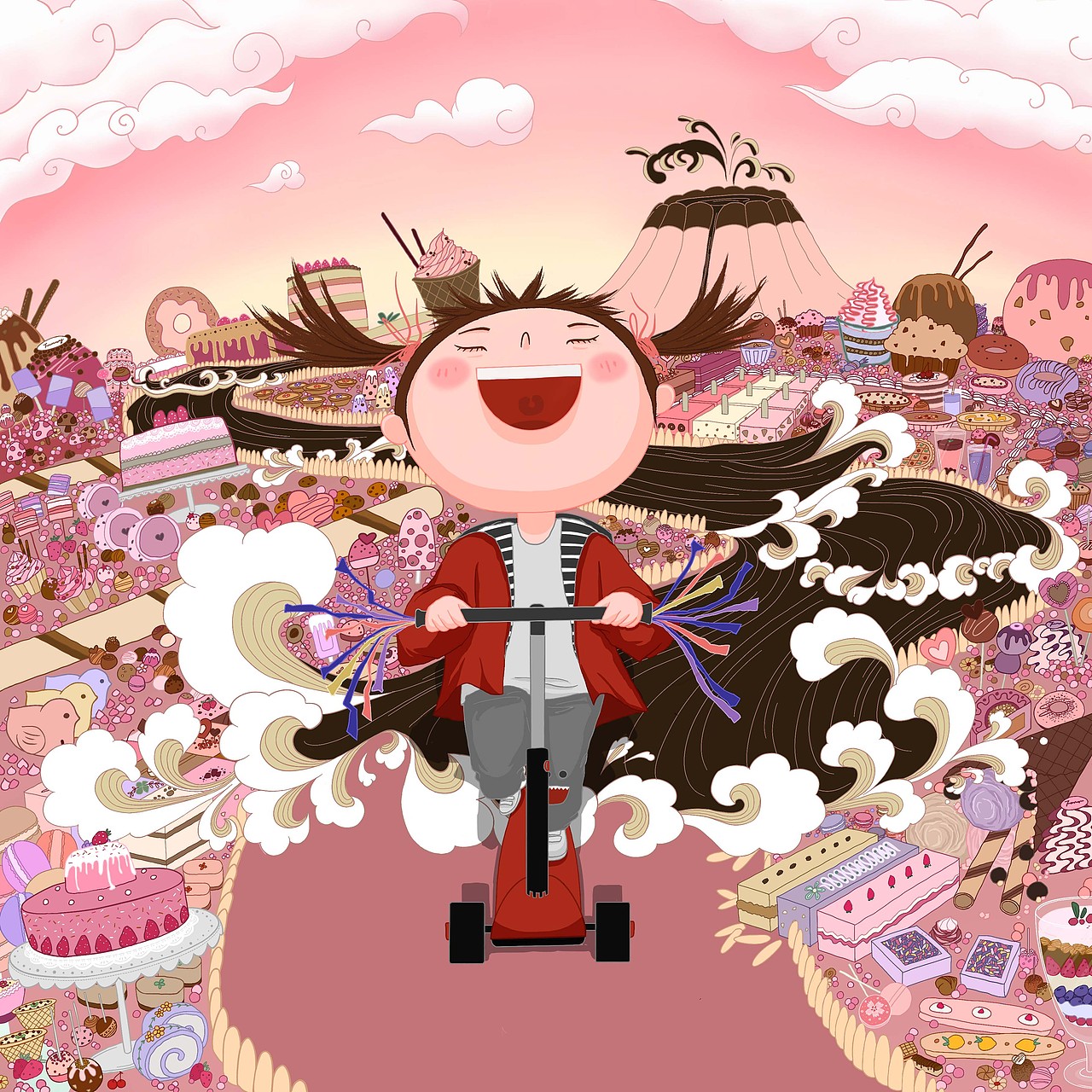 甜品的海洋，还有风一样的我～（图ZMjkwMDQwOTgw） - 创作习作 - 站酷设计师Fancy_GG原创素材 - 站酷ZCOOL