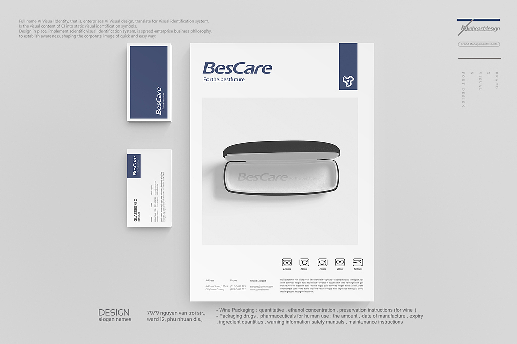 贝视佳BESCARE眼镜品牌VIS定位设计-因心设计