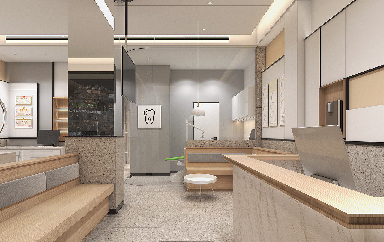 牙科诊所|空间|家装设计|needmadbee_原创作品-站酷(zcool)