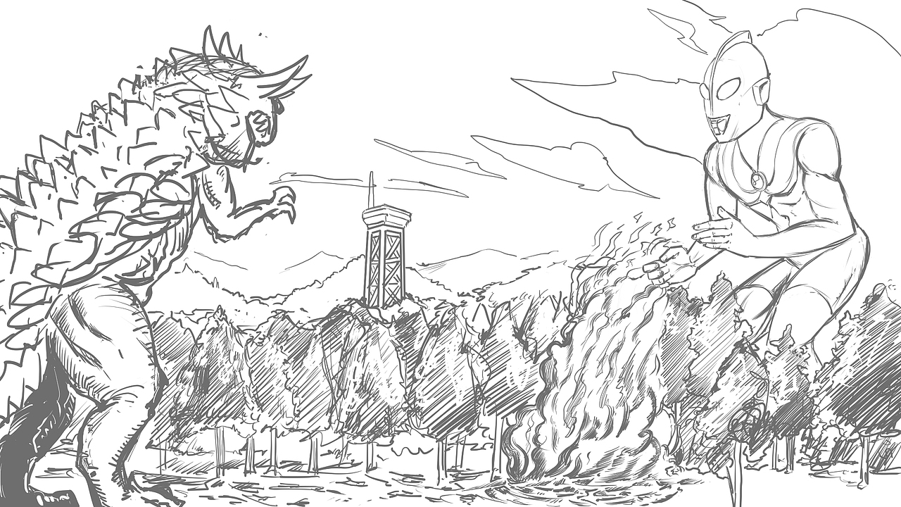 用美漫的风格来描画我们童年的英雄-初代奥特曼（图ZMjA0MDUxNTcy） - 单幅漫画 - 站酷设计师墨鱼的低语世界原创素材 - 站酷ZCOOL