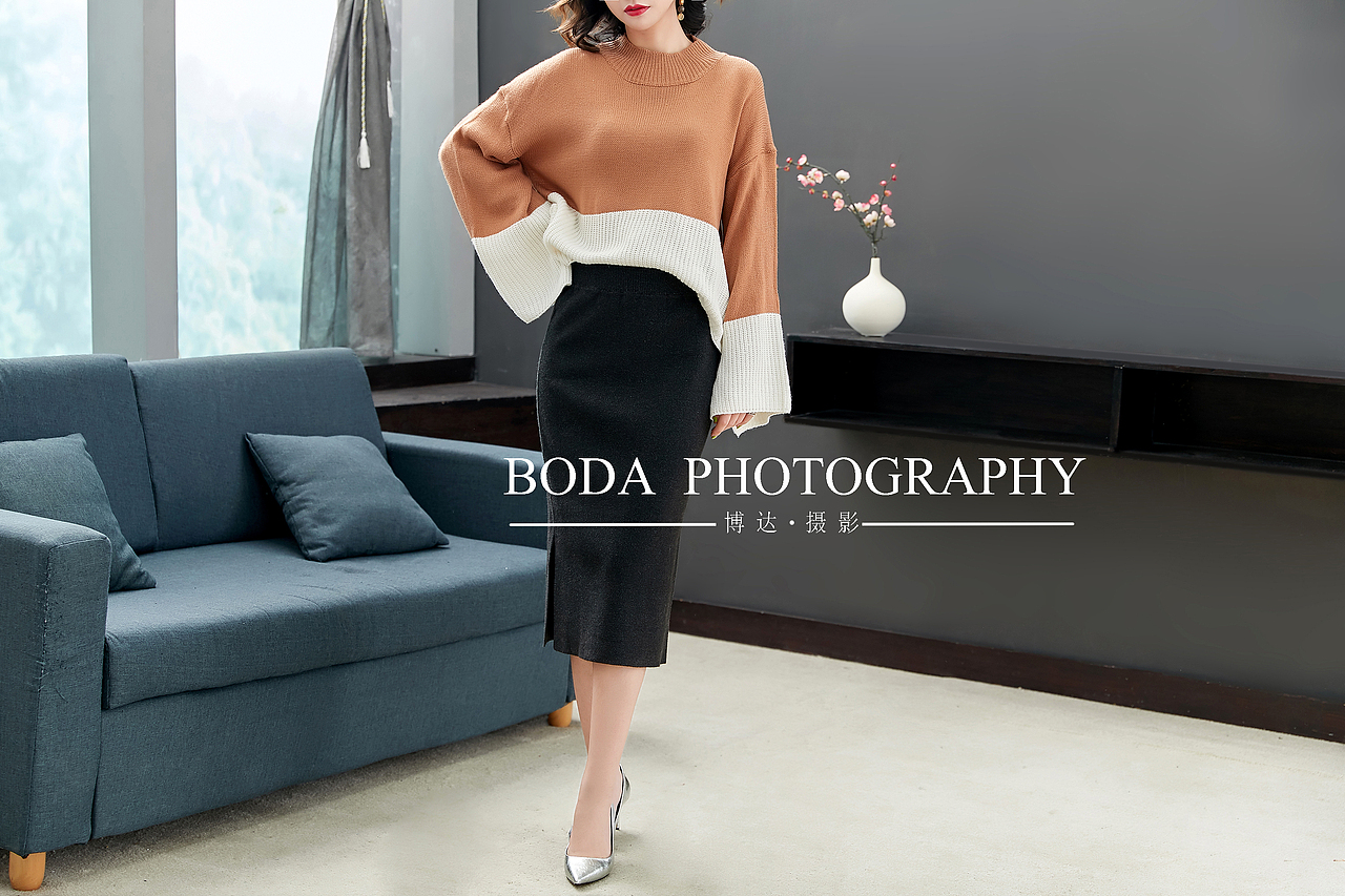 博达摄影-女装大码 运动衣 打底服饰拍摄