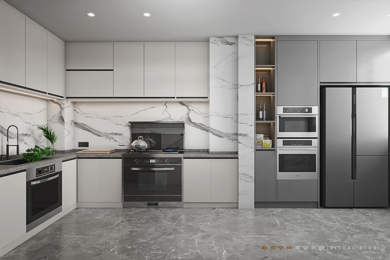 现代客餐厅（图ZMjY2NzYwMzYw） - 家装设计 - 站酷设计师积木空间视觉表现原创素材 - 站酷ZCOOL