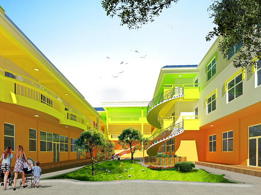 郑州高端幼儿园装修设计公司-美国艾利特幼儿园设计图