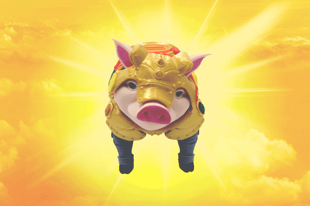 装着铠甲的小粉猪