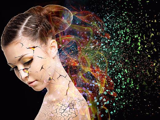 裂痕女孩（个人主页-ZMjgyNTg3NDg=） - 其他平面 - 站酷设计师默小贝原创素材 - 站酷ZCOOL