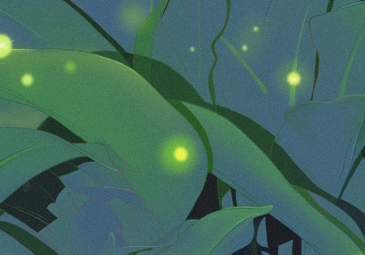 流萤染夏（图ZMzExNzkzNTE2） - 艺术插画 - 站酷设计师GNEFIHZEY原创素材 - 站酷ZCOOL