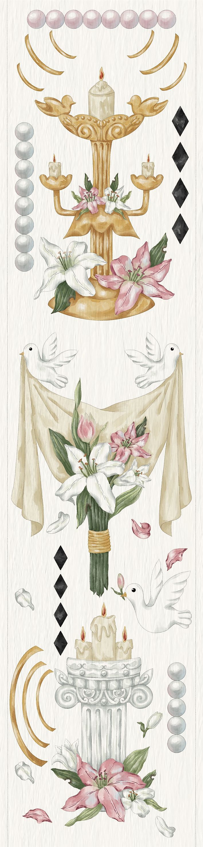 百合（图ZMzU1ODgxMTky） - 绘画 - 站酷设计师霜序Paula原创素材 - 站酷ZCOOL