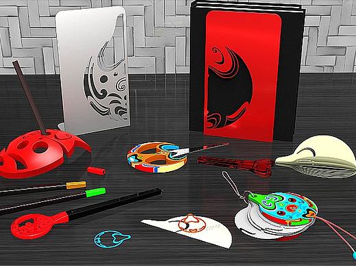 马勺-秦腔戏曲文化办公纪念品