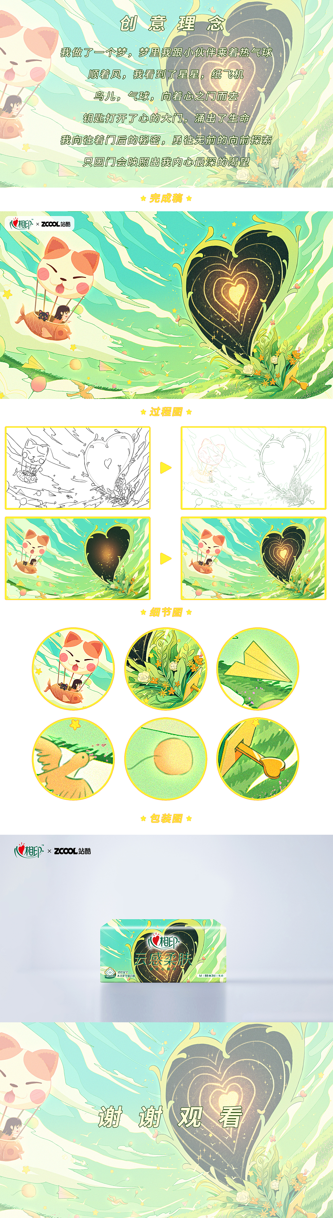 心相印·心世界 | 心之门（图ZMzM3MjQxNDgw） - 商业插画 - 站酷设计师猫念鱼原创素材 - 站酷ZCOOL