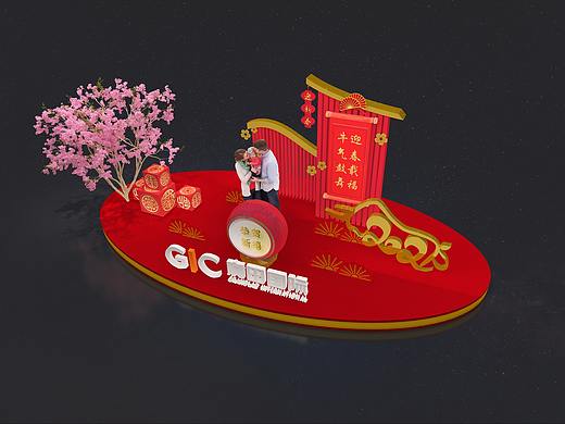 牛年春节元旦新年美陈