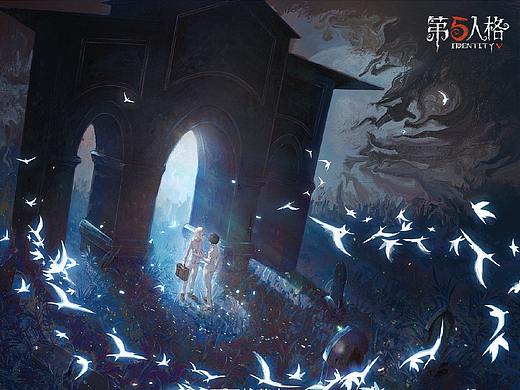 第五人格X约定的梦幻岛（含绘画过程）