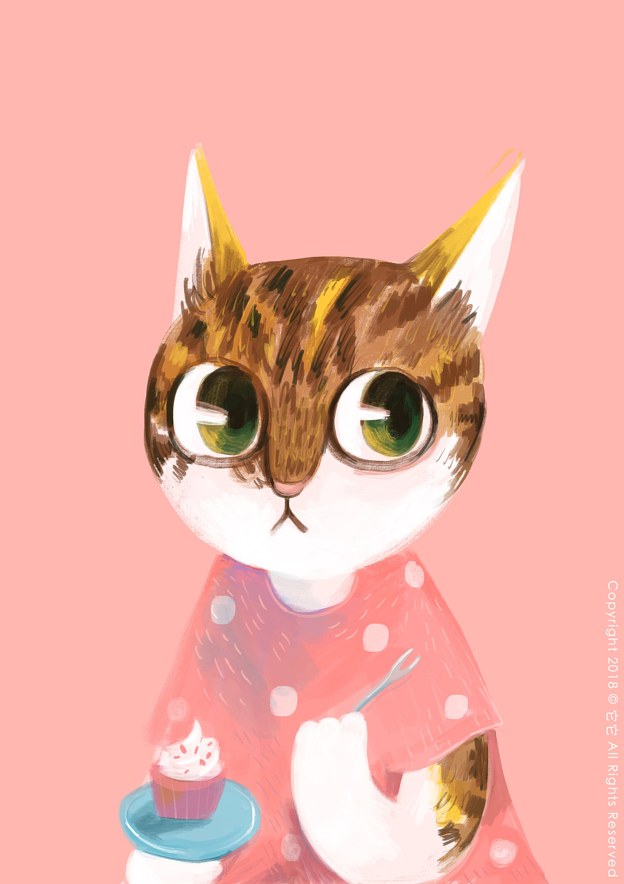 猫咪肖像|插画|艺术插画|tata668 - 原创作品 - 站酷 (zcool)