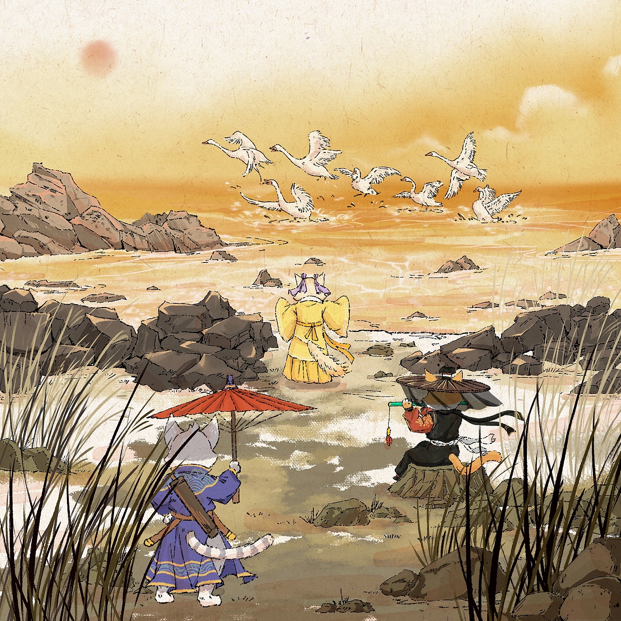 《喵堂之上》小说插画汇总