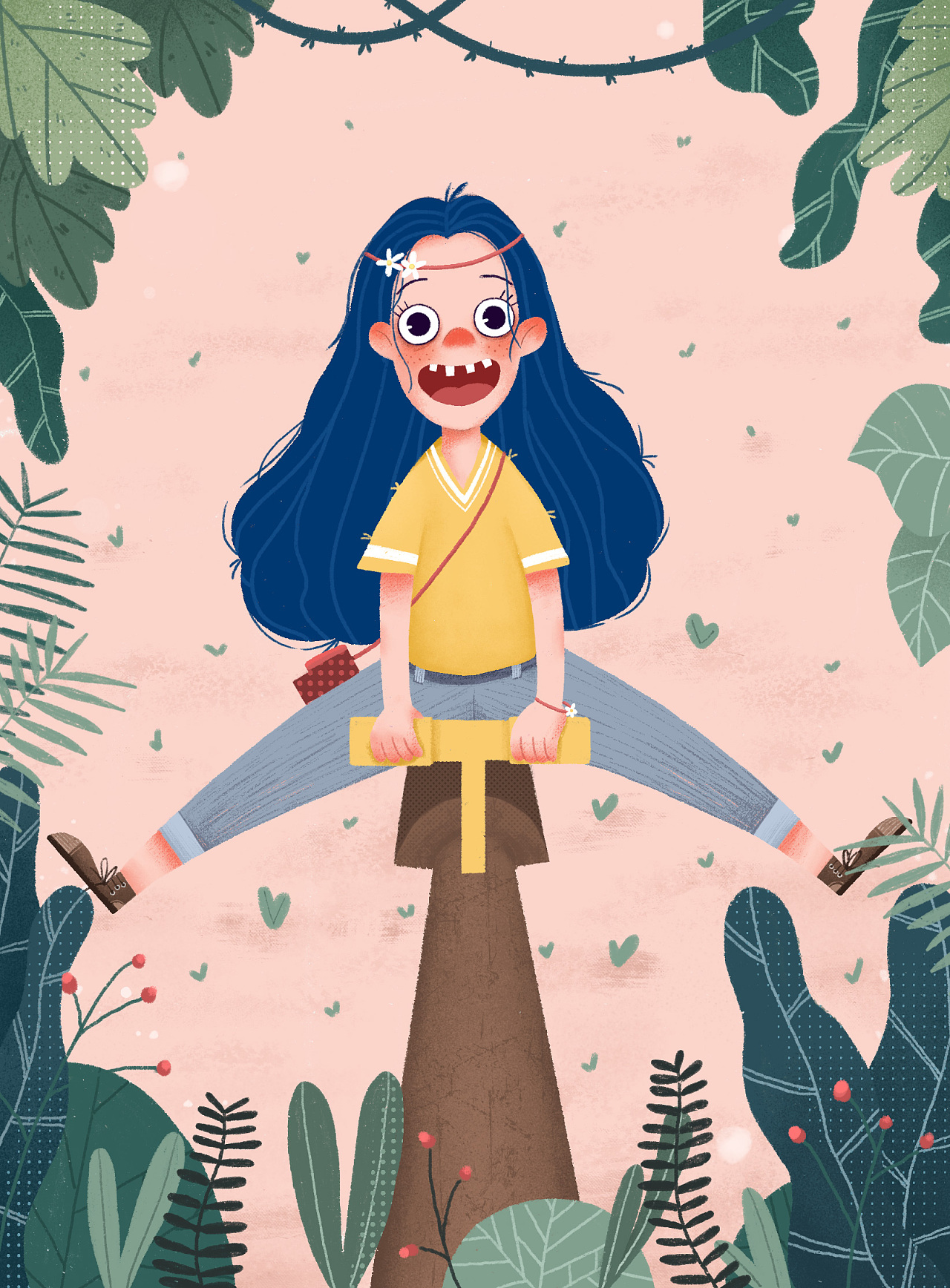 日常练习打卡[xyj撑][xyj撑][xyj吃西瓜][xyj吃西瓜]|插画|商业插画