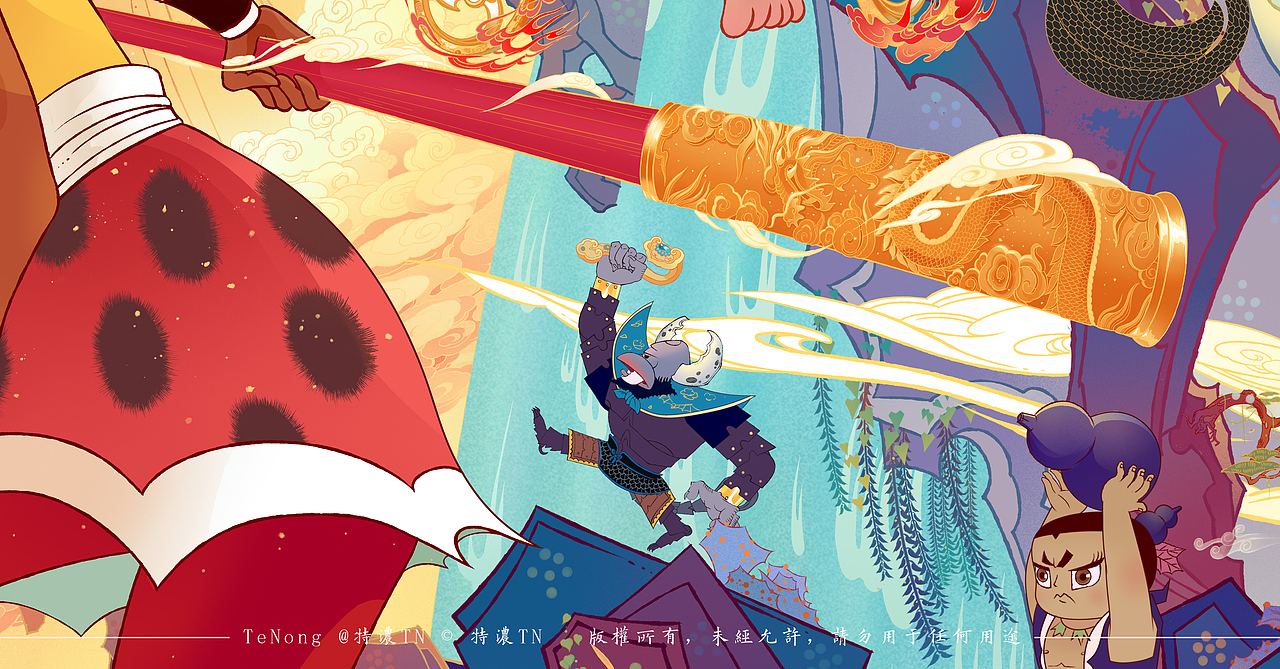 京东618×上美影（图ZMjA4OTY1Mjg0） - 商业插画 - 站酷设计师特浓TN原创素材 - 站酷ZCOOL