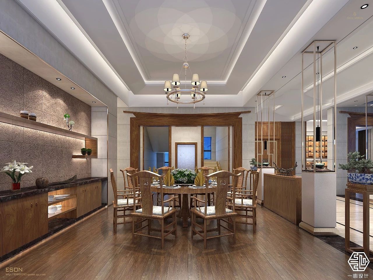 一心中式设计丨餐厅篇