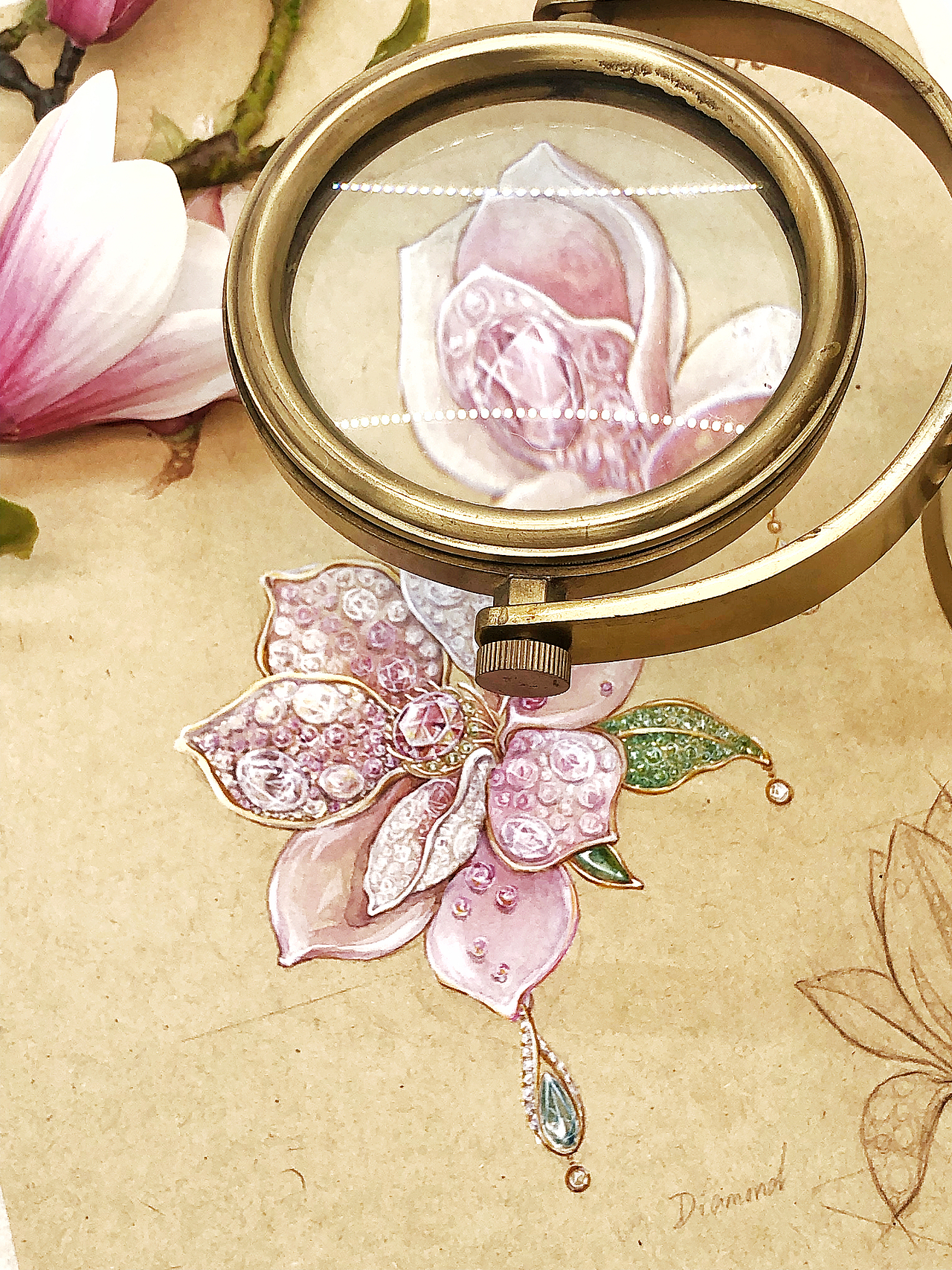 春天的礼物（图ZMTU0MzY4NDk2） - 首饰设计 - 站酷设计师林Caroline原创素材 - 站酷ZCOOL