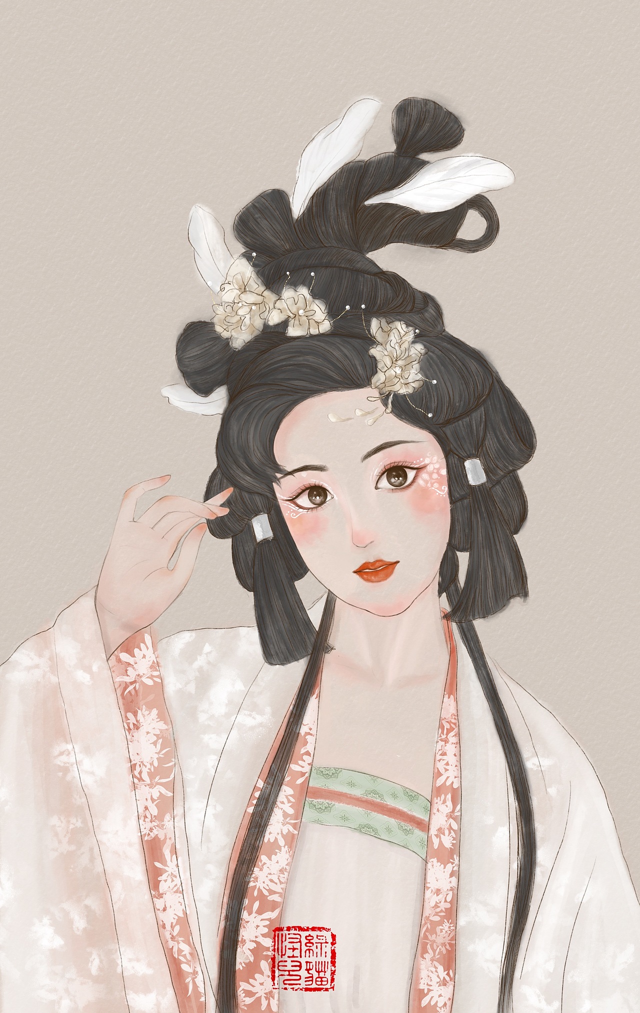 古风水彩插画练习（图ZMjkyMzcyNjQ4） - 创作习作 - 站酷设计师岛上有个美少年原创素材 - 站酷ZCOOL