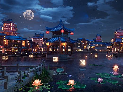 虚幻4_UE4【古风小场景】