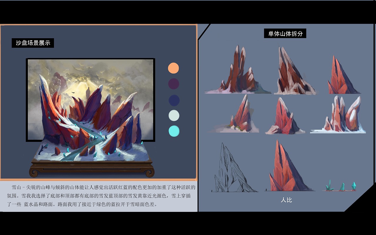 山石场景（图ZMjI3NTQ2MTg0） - 游戏原画 - 站酷设计师眯人的老鲁原创素材 - 站酷ZCOOL