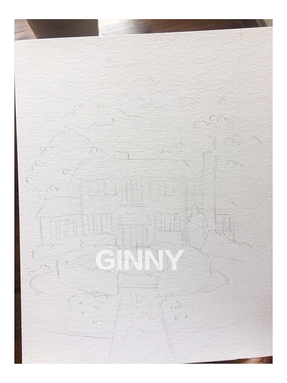 水彩 | 喷泉教堂