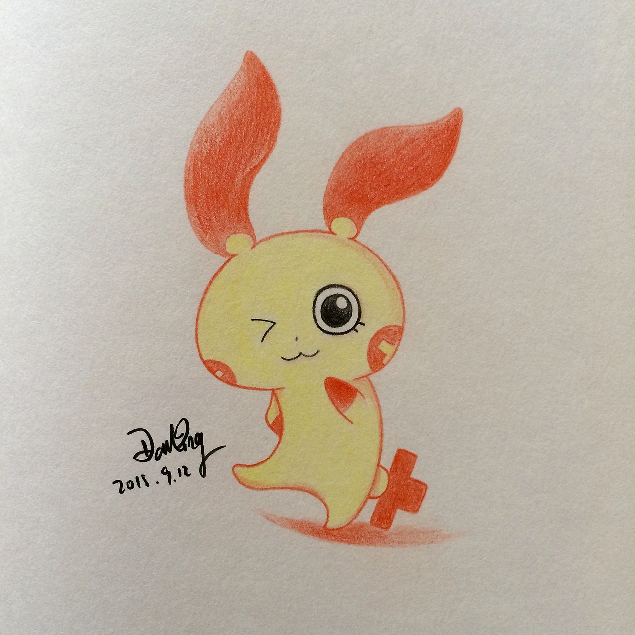 彩铅手绘宠物小精灵