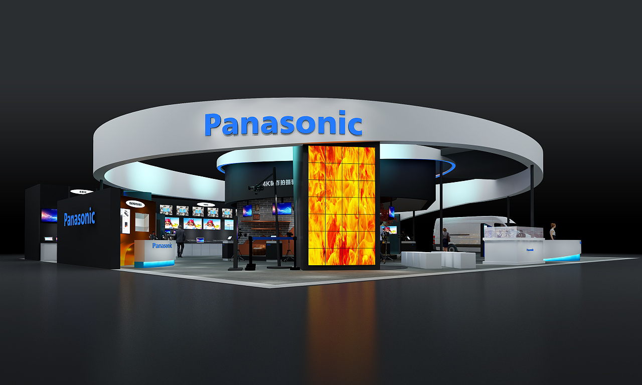 展台设计之一panasonic展台设计
