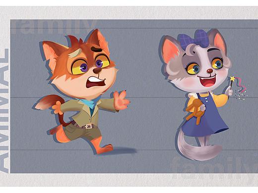 动物角色设计（个人主页-ZNTU2NTMwMjQ=） - 创作习作 - 站酷设计师疙瘩汤儿原创素材 - 站酷ZCOOL