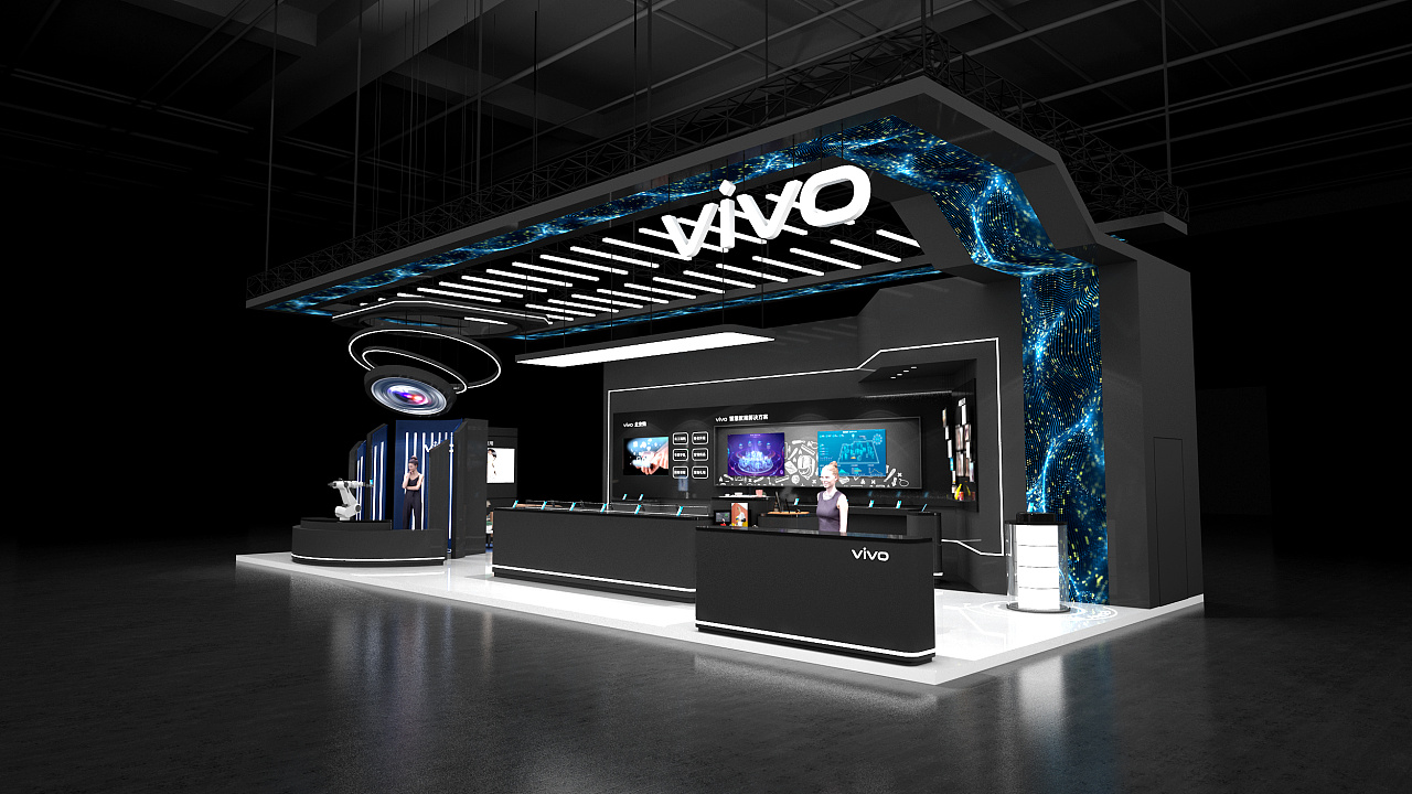 vivo展台|空间|展陈设计|black丶sky - 原创作品 - 站酷 (zcool)