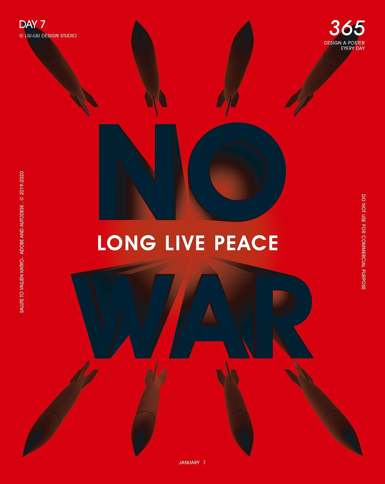 反战题材的原创创意海报_老设计刘刘-站酷zcool