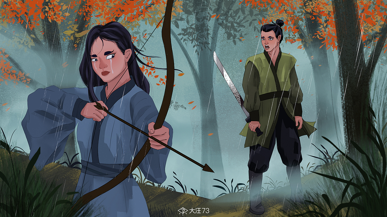 大汪最近的场景插画练习