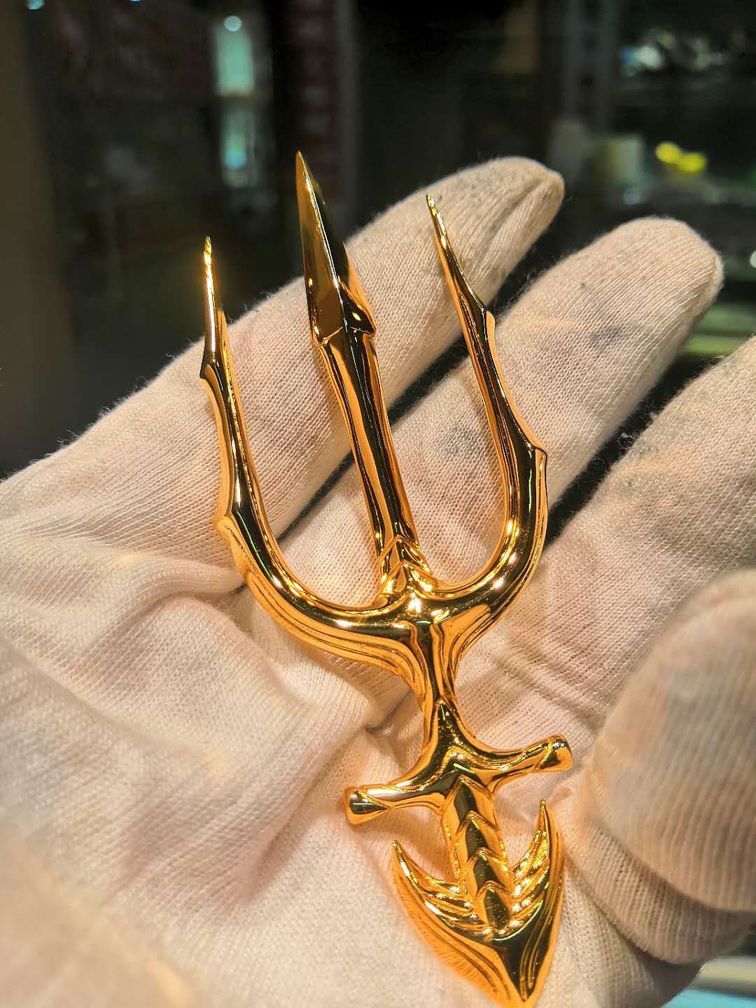 海王三叉戟 纯银925镀金 配高桥风配饰